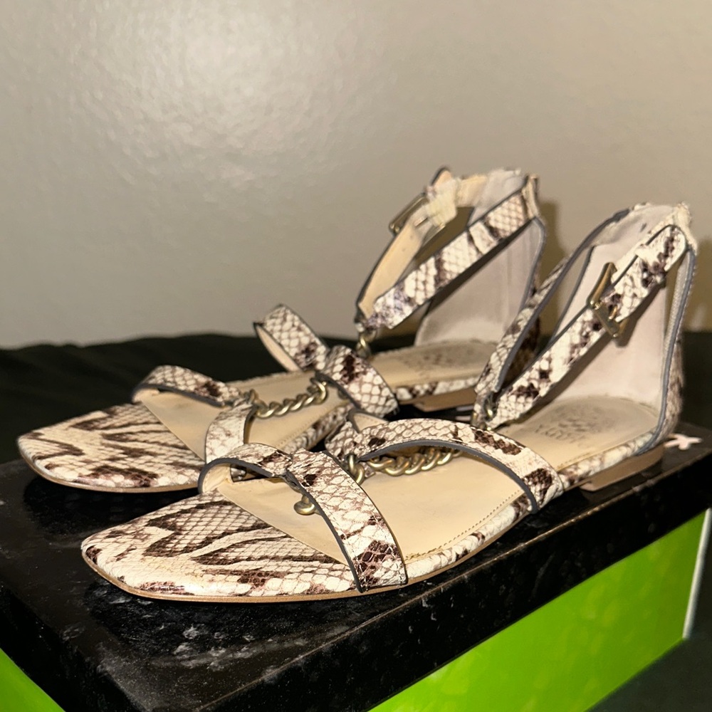 Vince Camuto Women's Snake Print Sandals